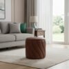 cognac brown storage ottoman 1 wholesale factory design 2