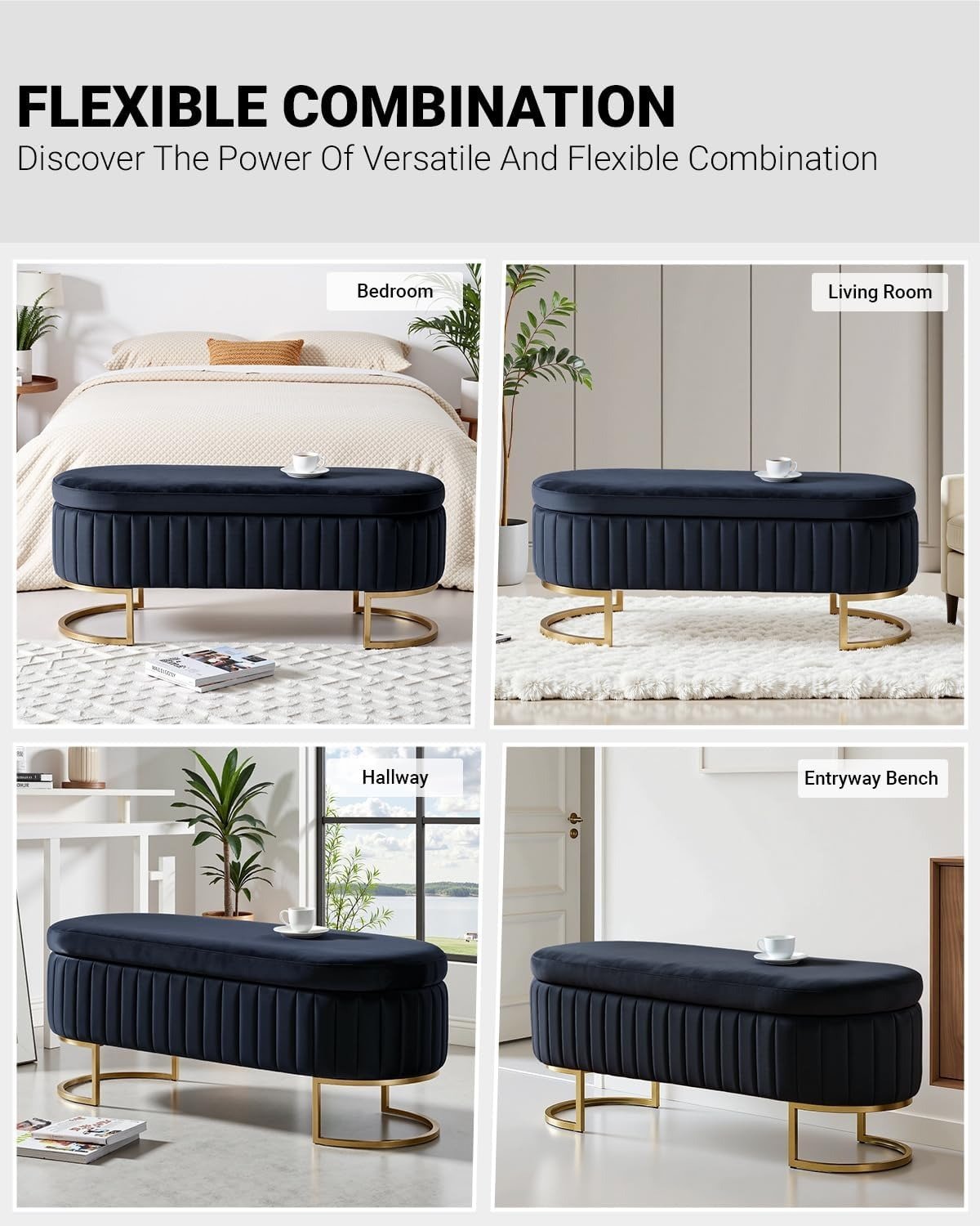 padded storage ottoman seating furniture