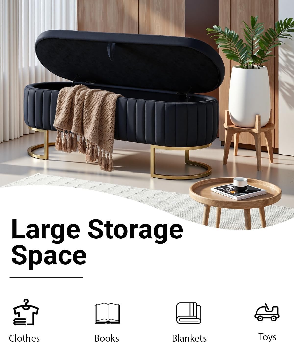 storage ottoman with high weight capacity