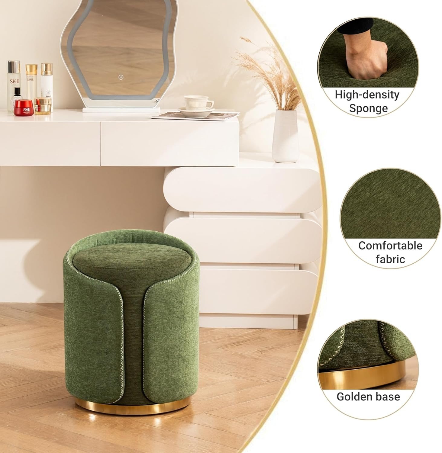 elegant-forest-green-vanity-chair-for-makeup-room-wholesale