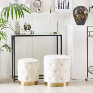 storage ottoman with reinforced lid