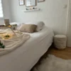 joveco round storage ottoman 5 in 1 fabric footstool organizer joveco round storage ottoman 5 in 1 fabric footstool organizer
