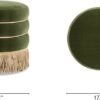 round upholstered ottoman stool with decorative fringe 17.5 inch velvet accent footstool for living room bedroom vanity or entryway 13 round upholstered ottoman stool with decorative fringe 17.5 inch velvet accent footstool for living room bedroom vanity or entryway 13