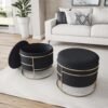 velvet ottoman with tassels velvet ottoman with tassels