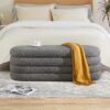 wholesale oval storage ottoman bench 49 inch seating 7