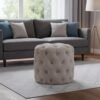 2026 wholesale button tufted round ottoman factory direct price
