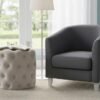 2026 wholesale button tufted round ottoman factory direct price 3