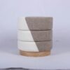 Square-Upholstered-Footstool-with-Black-Solid-Wood-Frame