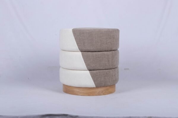 Square-Upholstered-Footstool-with-Black-Solid-Wood-Frame