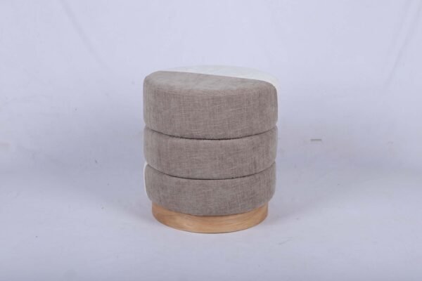 Unique-Wave-Contour-Grey-Fabric-Accent-Stool-Design