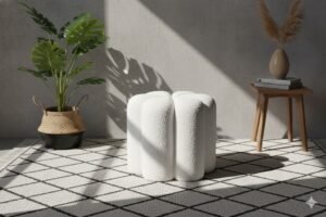 boucle ottoman wholesale 1 best round accent stool design 5