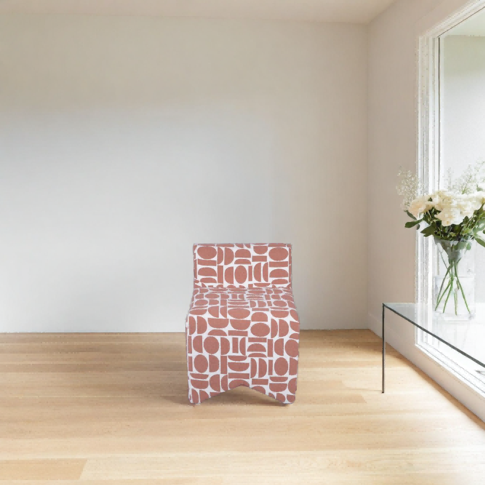 wholesale-ottoman-accent-chair-with-pink-geometric-pattern