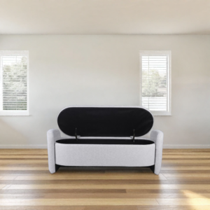 modern-oval-storage-footstool-with-hinged-lid-and-curved-arms multifunctional-grey-fabric-storage-bench-for-bedroom-and-living-