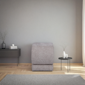 Durable high-quality textile S-shaped ottoman from a wholesale ottoman manufacturer with premium foam padding