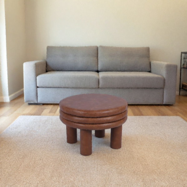 luxury-cognac-faux-leather-coffee-table-ottoman-for-living-room