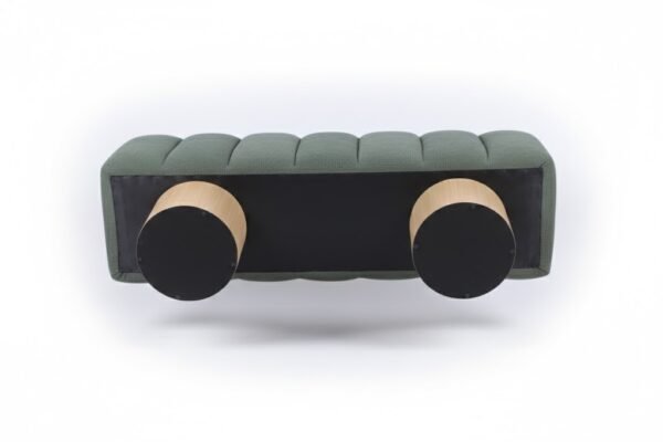 premium 2026 wholesale sage green kd solid wood leg bench modern upholstered ottoman 4