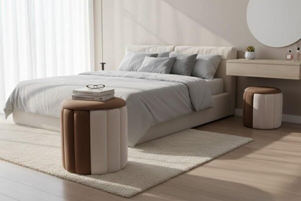 set of 2 ottomans wholesale modern nesting storage stool 3
