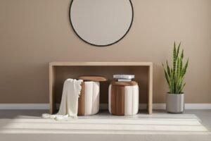 set of 2 ottomans wholesale modern nesting storage stool
