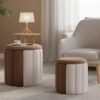 set of 2 ottomans wholesale modern nesting storage stool 4