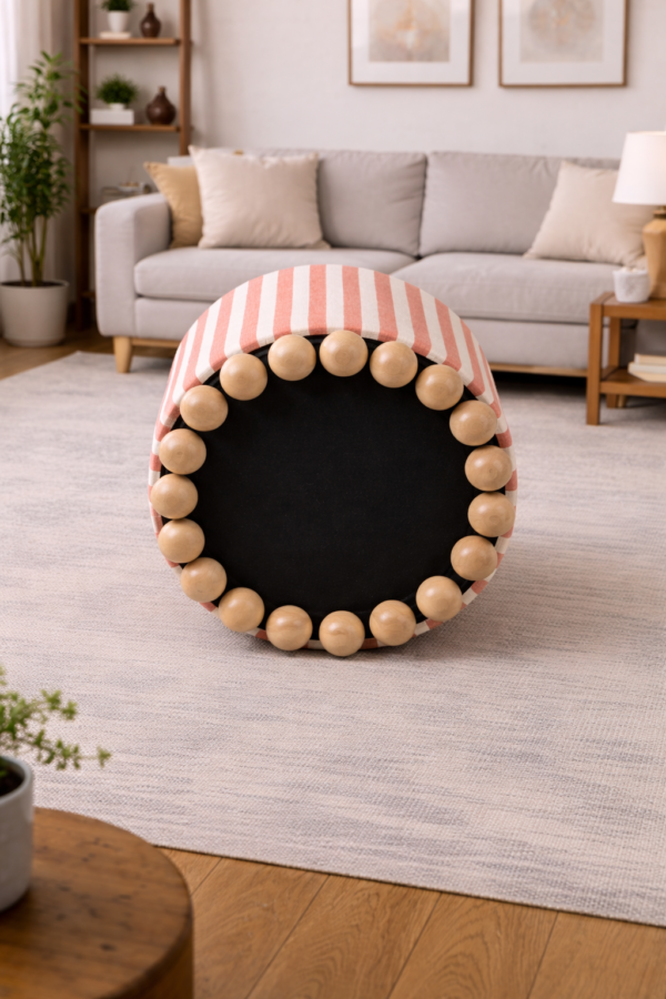 striped storage ottoman manufacturer custom furniture factory 2026