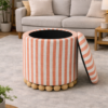 striped storage ottoman manufacturer custom furniture factory 2027