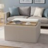 top 1 custom square storage ottoman with tray fuzhou victor furniture 2
