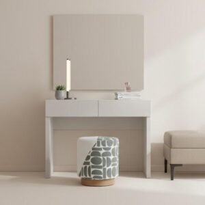 Wholesale two-tone patterned round ottoman stool