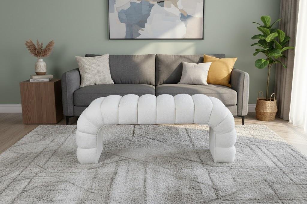 Minimalist entryway bench arched design wholesale