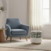 Mixed texture geometric fabric ottoman manufacturer