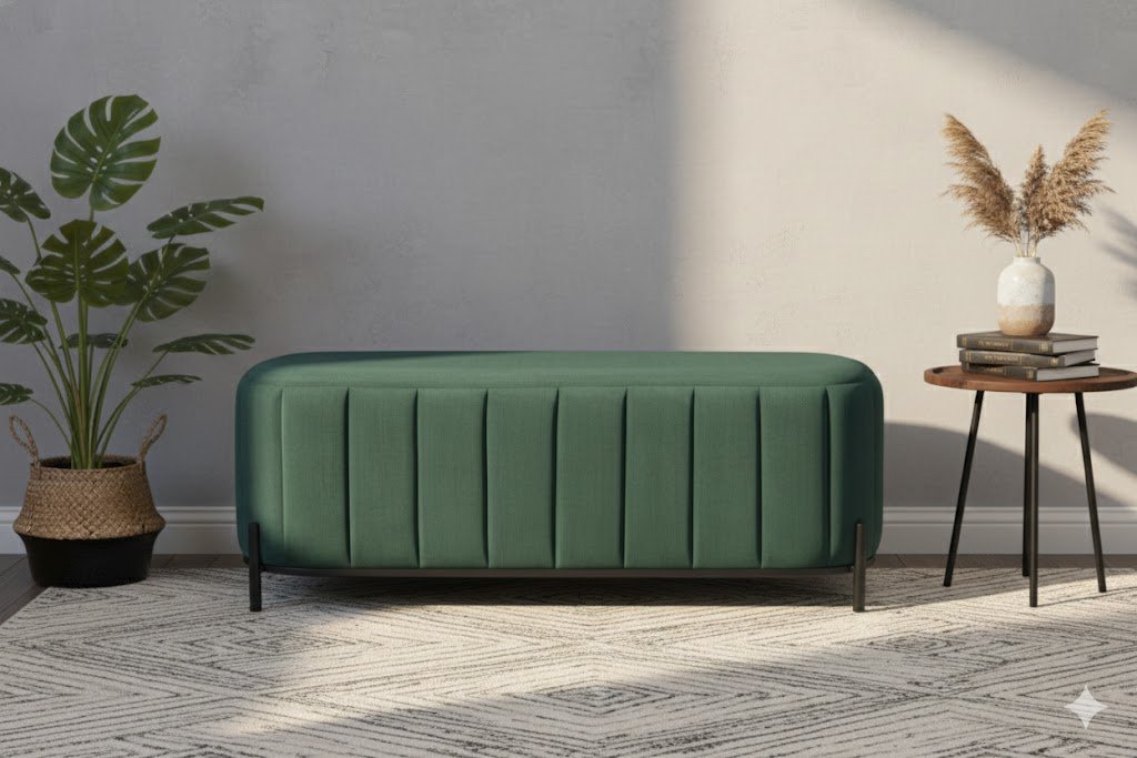 Wholesale-Boucle-Storage-Ottoman-with-Reversible-Tray-Top-View