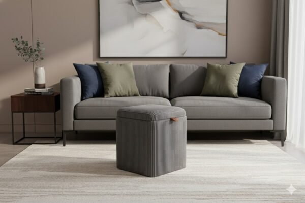Round Storage Pouf Wholesale