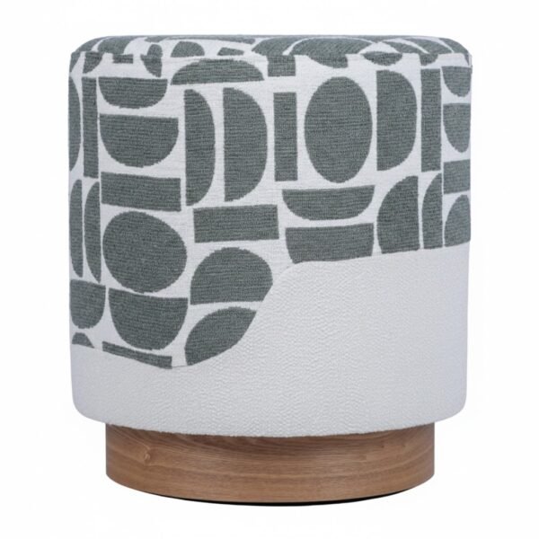 Contemporary geometric accent seating for living room