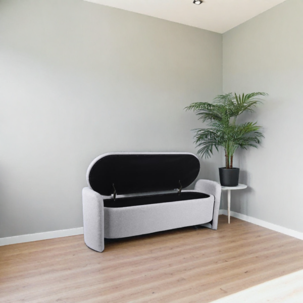 wholesale oval armed storage bench 2026 design fuzhou victor 1