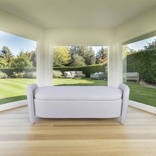 wholesale oval armed storage bench 2026 design fuzhou victor 5