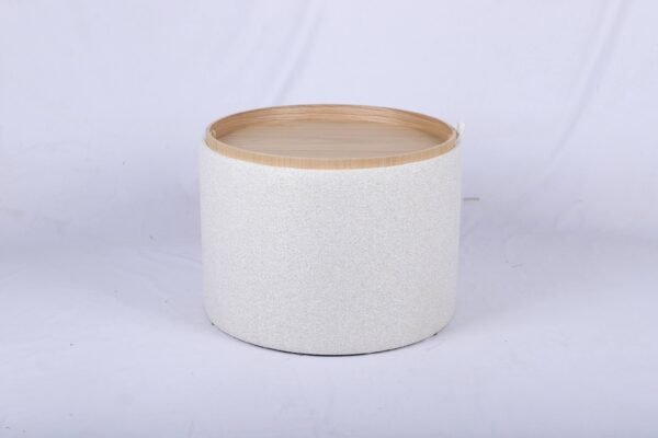 wholesale round boucle storage ottoman 2026 modern design fz victor scaled