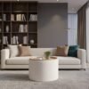 wholesale round boucle storage ottoman pouf