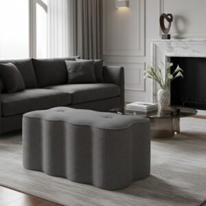 wholesale scalloped boucle ottoman fzvictor 2026