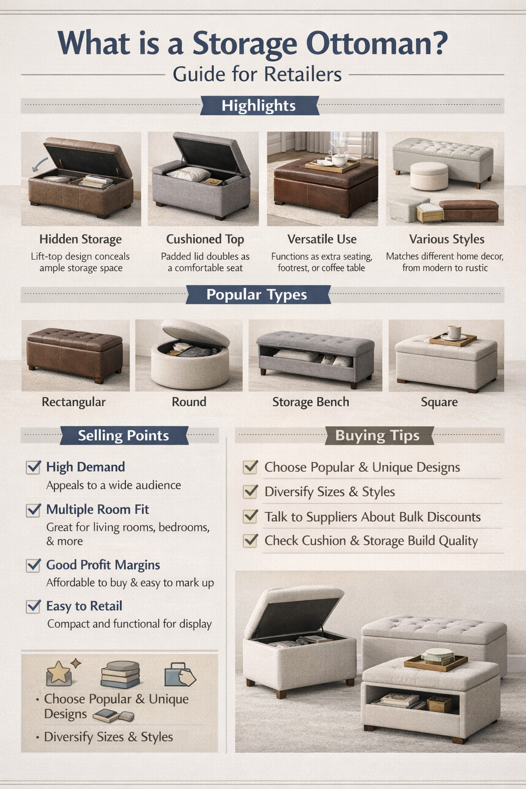 What is a storage ottoman - professional manufacturing guide