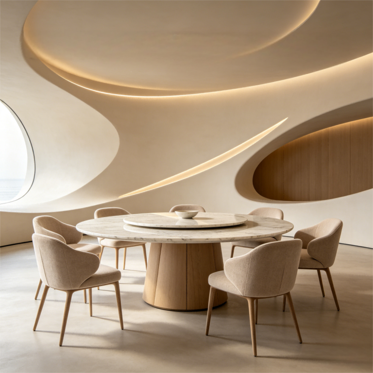 Round Table Dining Table Trends 2026: Biophilic Luxury Guide 21 custom upholstery guide 2026