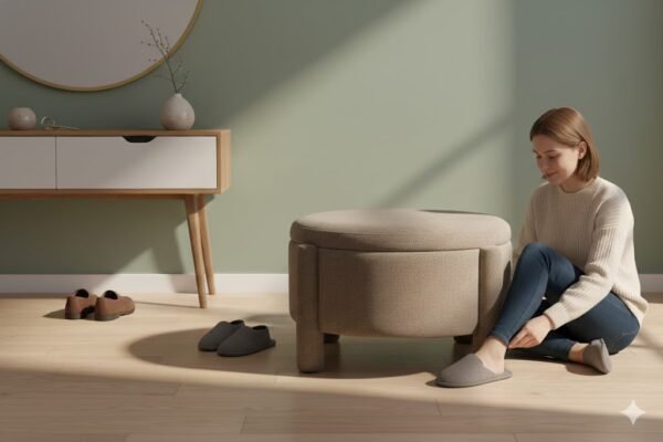 wholesale storage ottoman bench custom entryway furniture factory 4