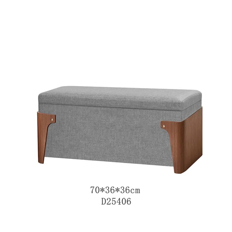 boucle storage bench