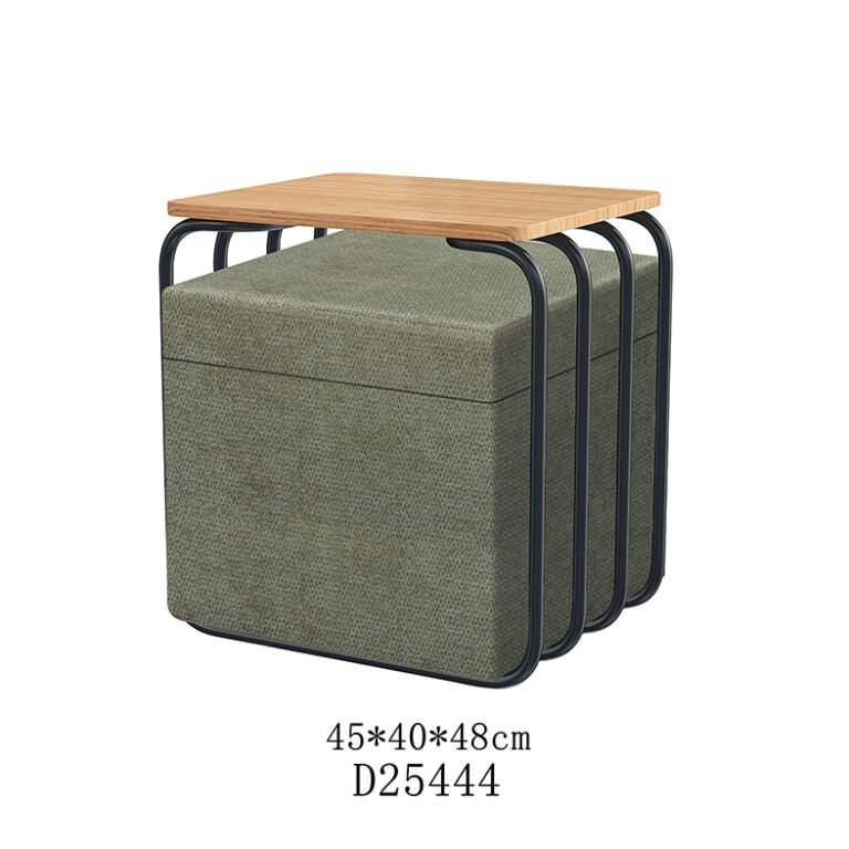 High-quality wooden and metal nest of coffee tables set for wholesale, showcasing premium finish and modern space-saving design for retail furniture stores.
