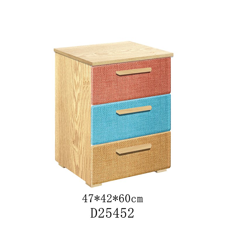 Commercial-grade multicolor ottoman featuring durable upholstery and custom storage design for hospitality and residential interior projects.