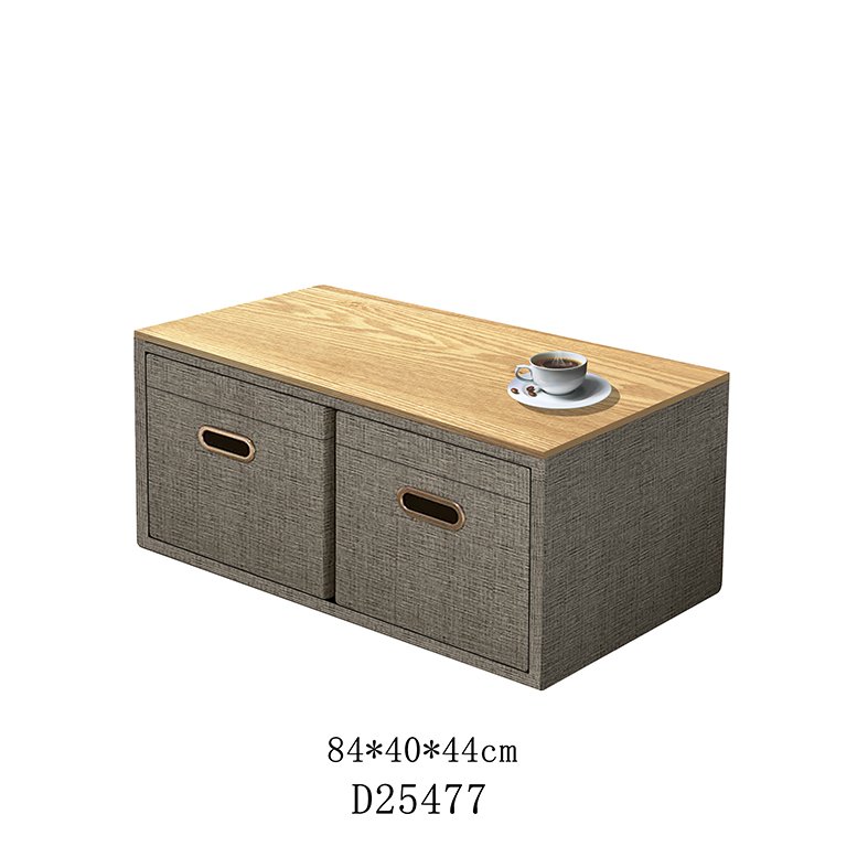 Premium vegan leather ottoman in a modern living room setting, highlighting durable stitching and sustainable material quality for export buyers.