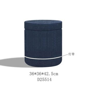 Modern oval storage ottoman featuring high-durability velvet upholstery and premium wooden frame, ideal for hospitality and luxury residential projects.