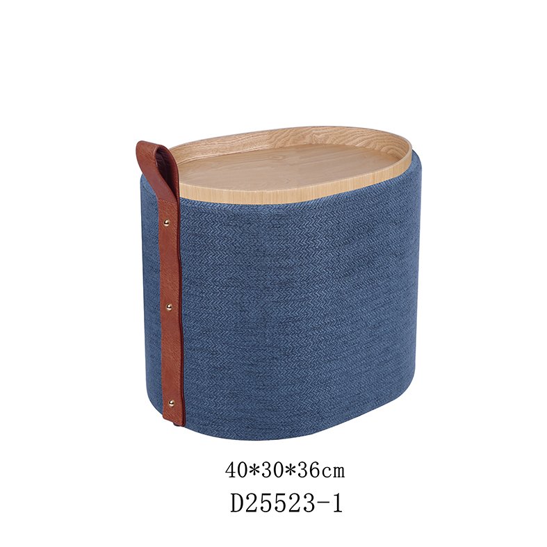 High-end bohemian style storage ottoman featuring natural woven rattan and artisan textile details, perfect for retail furniture imports.