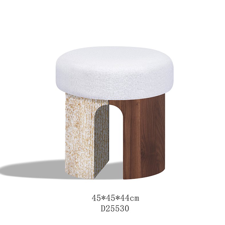 Premium cognac leather ottoman with interior storage, featuring solid wood frame and high-density foam, ideal for commercial interior design projects.