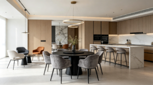 black round dining room table