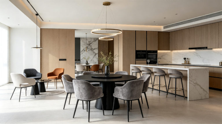 black round dining room table