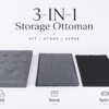 Visual guide showcasing a charcoal grey storage bench perfect for small spaces. The image highlights both exterior dimensions for footprint planning and interior capacity dimensions (29" x 13") to show how much clutter can be hidden away. Text above reads "Perfect Size for Small Spaces